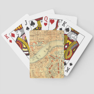Jeu De Cartes Carte Vintage de Londres Thames
