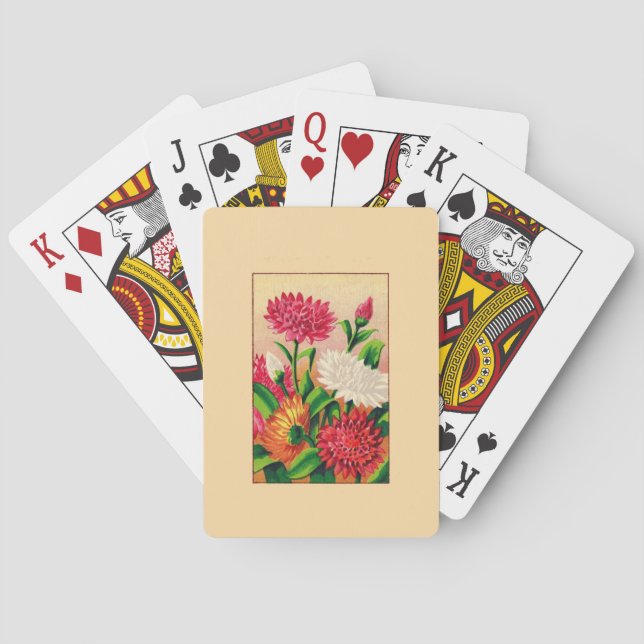 Jeu De Cartes Cartes Canasta Vintages Dahlia (dos)