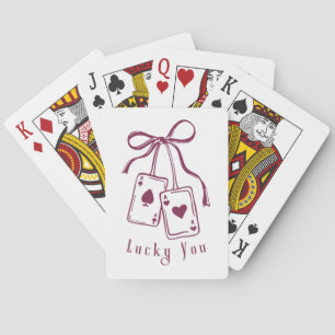 Jeu De Cartes Cartes chanceuses s'inclinent tendance