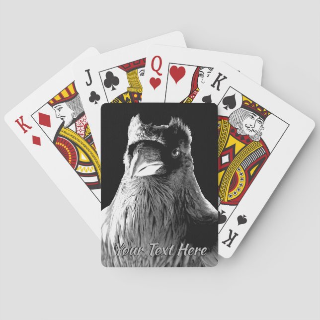 Jeu De Cartes Cartes Corbeau Personnalisé Art Tribal Jouer Carte (dos)