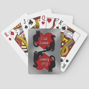 Jeu De Cartes Cartes d'Amoureux des chats Chat noir Cartes de je