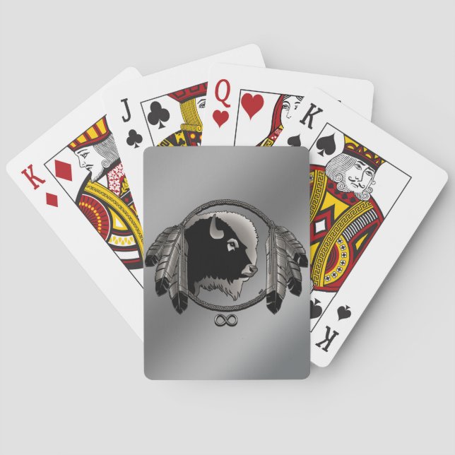 Jeu De Cartes Cartes d'Art Tribal Personnalisé Metis Jouer Carte (dos)