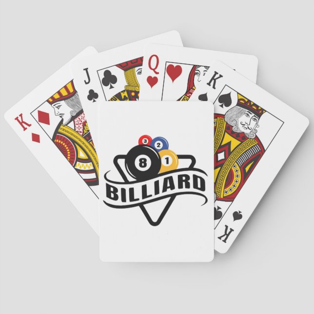 Jeu De Cartes Cartes de billard (dos)