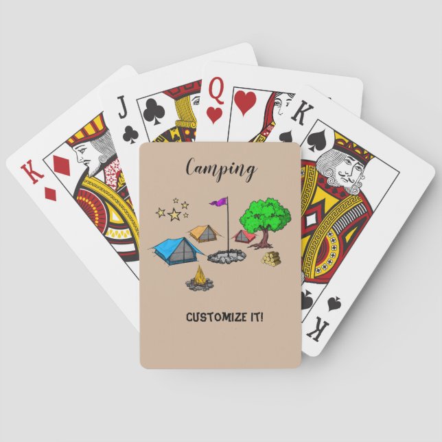 Jeu De Cartes Cartes de camping (dos)