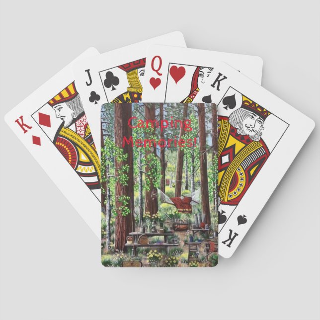 Jeu De Cartes Cartes de camping (dos)