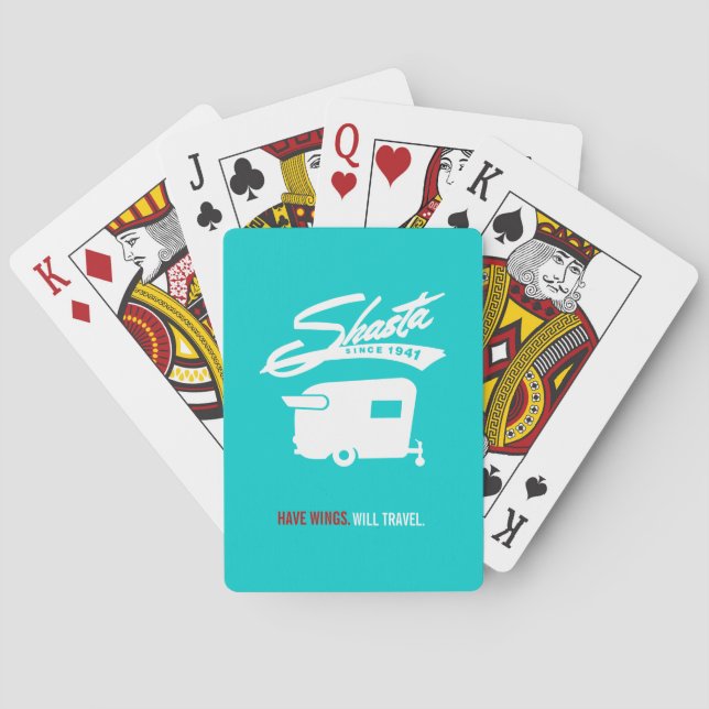 Jeu De Cartes Cartes de Camping Shasta Camper RV (dos)