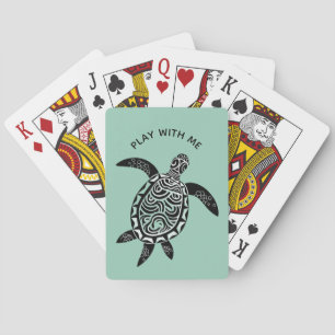 Jeu De Cartes Cartes de croisière sophistiquées pour tortues mar