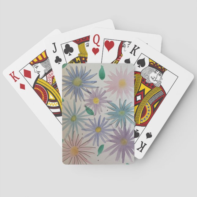 Jeu De Cartes Cartes de fleurs de grand-mère (dos)