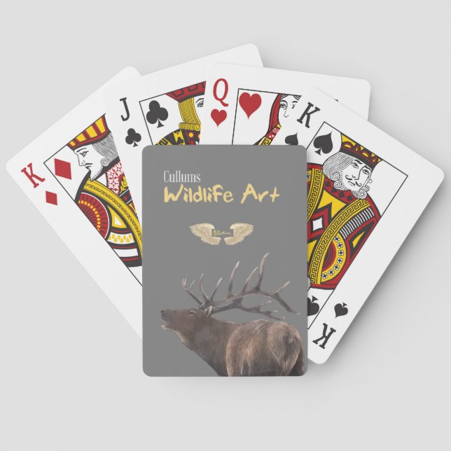 Jeu De Cartes Cartes de jeu à vélo Elk Bugle (dos)