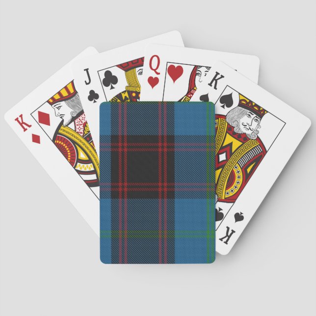Jeu De Cartes Cartes de jeu avec la maison/tartan de Hume (dos)