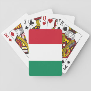 Jeu De Cartes Cartes de jeu avec le drapeau de la Hongrie