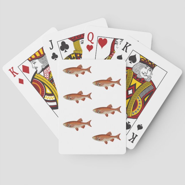 JEU DE CARTES CARTES DE JEU AVEC LOGO DE POISSON (dos)