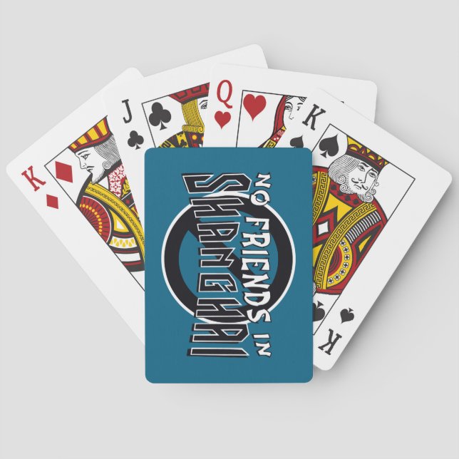 Jeu De Cartes Cartes de jeu BLEU pour Rummy de Shanghai (dos)