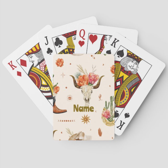 Jeu De Cartes Cartes de jeu Boho Western (dos)