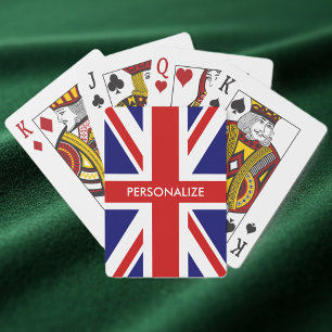Jeu De Cartes Cartes de jeu britanniques faites sur commande de