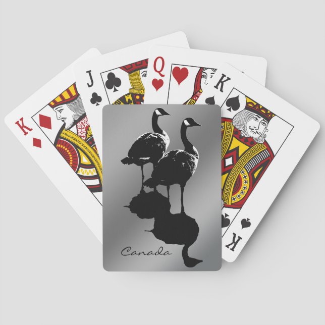 Jeu De Cartes Cartes de jeu Canada Goose Cartes personnalisées (dos)