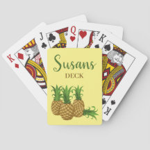 Cartes de Jeu Classique Design d'ananas Tropical