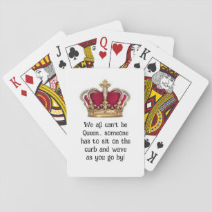 Jeu De Cartes Cartes de jeu classique Queen humoristique