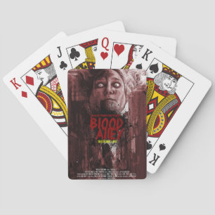 Jeu De Cartes Cartes de jeu d'affiche d'allée de sang