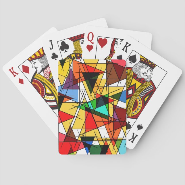 Jeu De Cartes Cartes De Jeu D'Art Coloré (dos)
