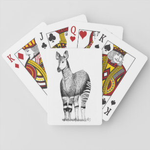Jeu De Cartes Cartes de jeu d'art d'okapi