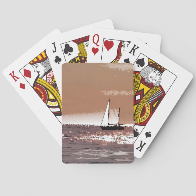 JEU DE CARTES CARTES DE JEU DE BATEAU À VOILE (dos)