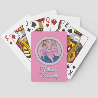 Jeu De Cartes Cartes de jeu de Britney d'équipe