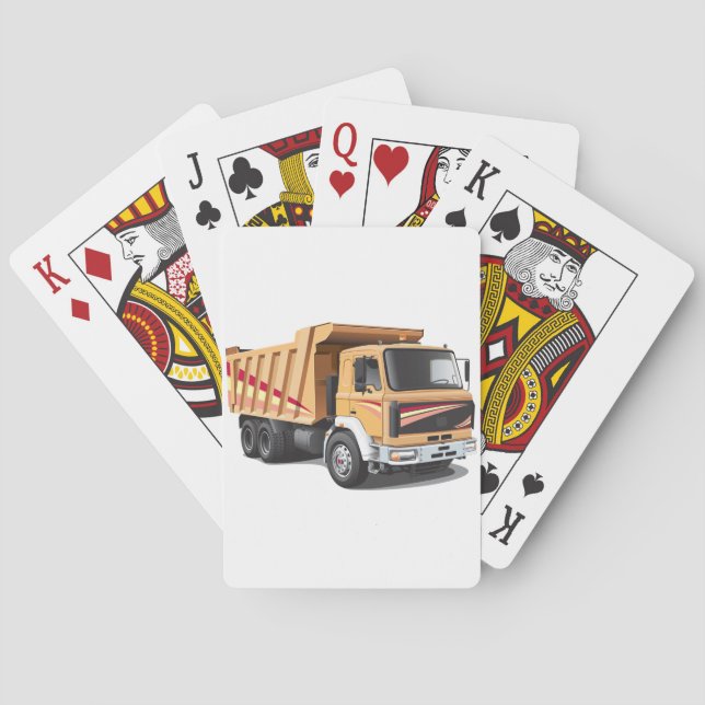 Jeu De Cartes Cartes de jeu de camion à benne basculante (dos)