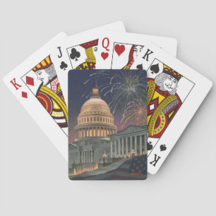 Jeu De Cartes Cartes de jeu de capitol de Paul McGehee "USA"