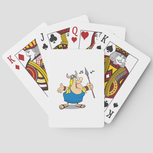 Jeu De Cartes Cartes de jeu de chanteur d'opéra de Viking (dos)