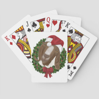 Jeu De Cartes Cartes de jeu de chèvre de Noël