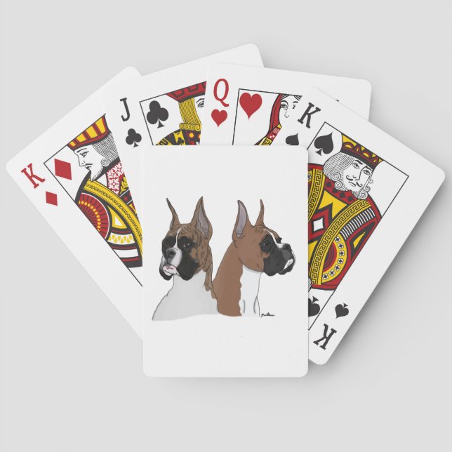 Jeu De Cartes Cartes de jeu de chien de boxeur (dos)