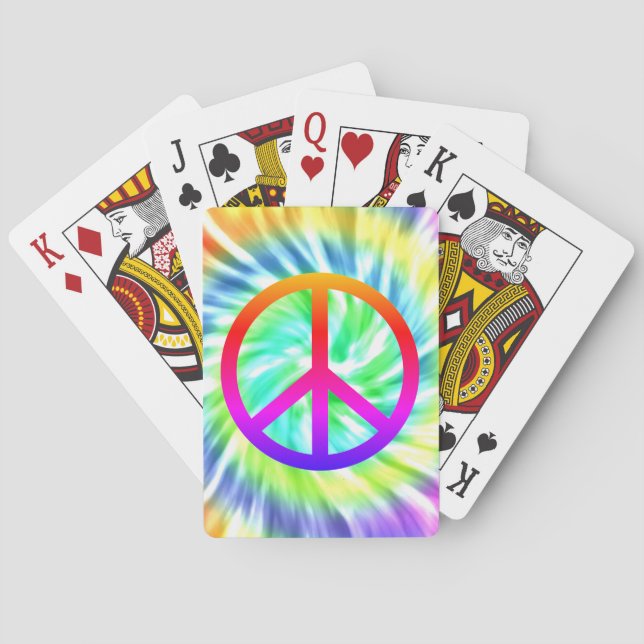 Jeu De Cartes Cartes de jeu de conception de signe de paix de (dos)