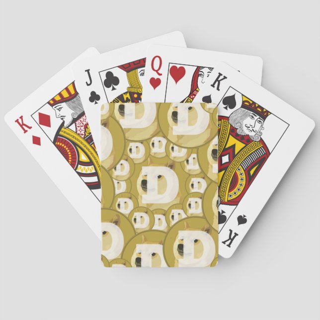 Jeu De Cartes Cartes de jeu de Dogecoin (dos)