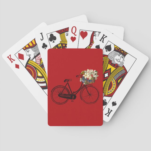 Jeu De Cartes Cartes de jeu de fleur de bicyclette de vélo (dos)