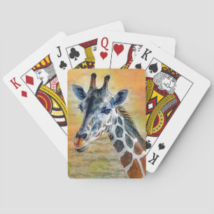 Jeu De Cartes Cartes de Jeu de Giraffe Douce et Jolie