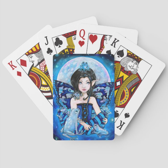Jeu De Cartes Cartes de jeu "de grenouilles de lune" (dos)