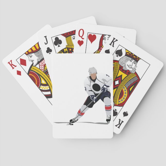 Jeu De Cartes Cartes de jeu de joueur de hockey de glace (dos)