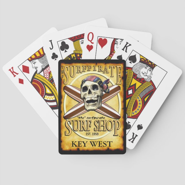 JEU DE CARTES CARTES DE JEU DE KEY WEST (dos)
