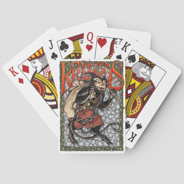 Jeu De Cartes Cartes de jeu de Krampus (dos)