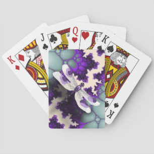 Jeu De Cartes Cartes de jeu de libellules violettes