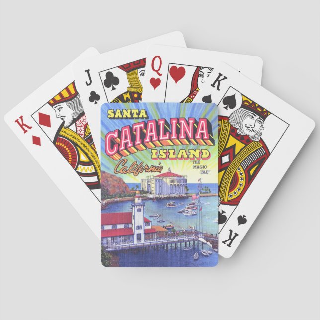 Jeu De Cartes Cartes de jeu de l'île Catalina (dos)