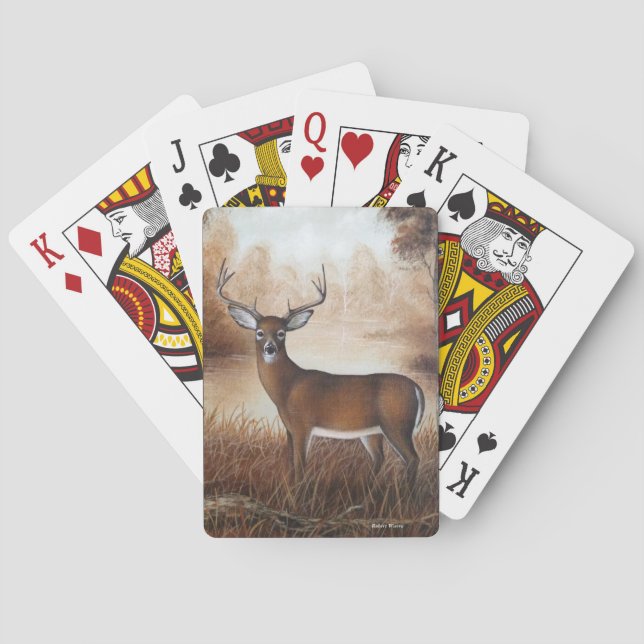 Jeu De Cartes Cartes de jeu de mâle d'automne (dos)