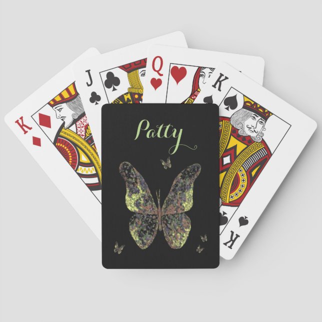 Jeu De Cartes Cartes de jeu de papillon pour Patty (dos)