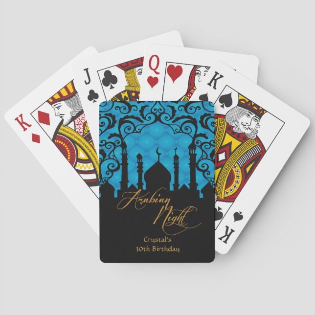 Jeu De Cartes Cartes de jeu de partie de mille et une nuits (dos)