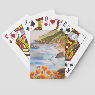 Jeu De Cartes Cartes de jeu de pavots de Californie