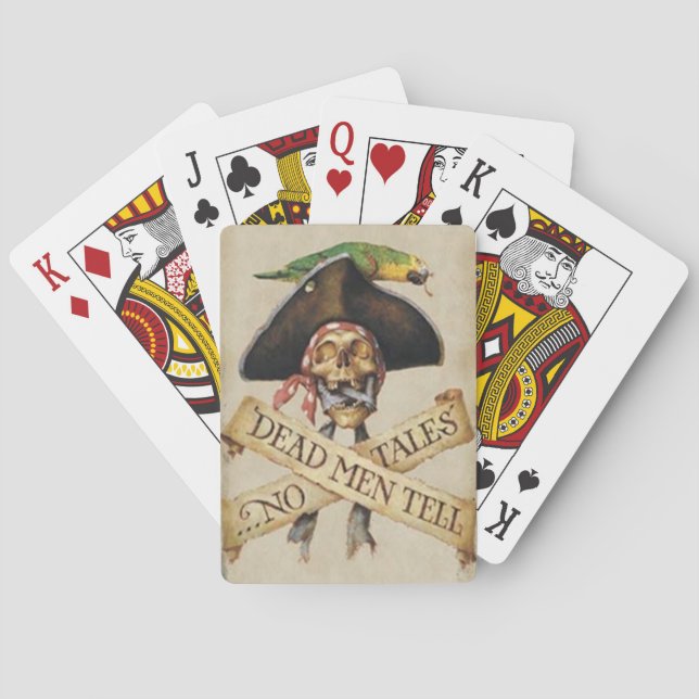 Jeu De Cartes Cartes de jeu de pirates morts (dos)