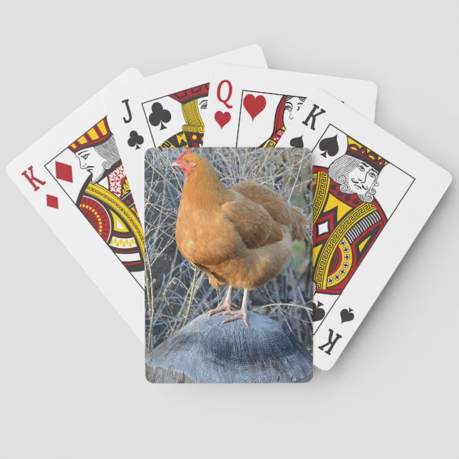 Jeu De Cartes Cartes de jeu de poulet (dos)