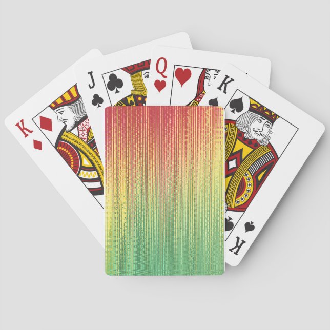 Jeu De Cartes Cartes de jeu de reggae de Rasta (dos)