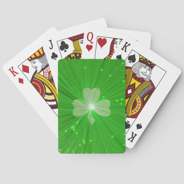 Jeu De Cartes Cartes de jeu de shamrock (dos)